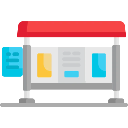 Bus stop icon
