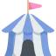 Circus tent icon 64x64