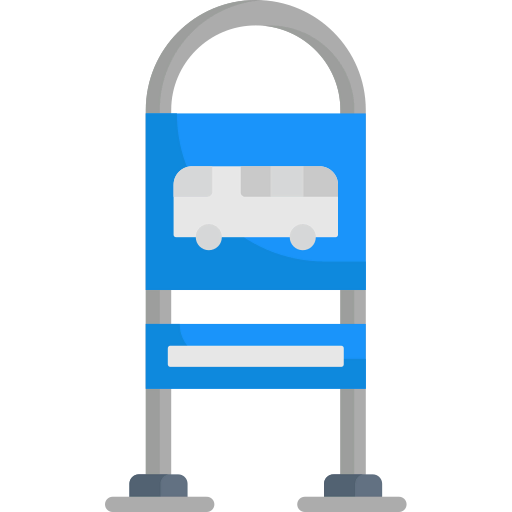 Bus stop icon