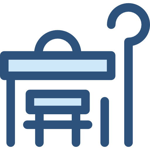 Bus stop icon