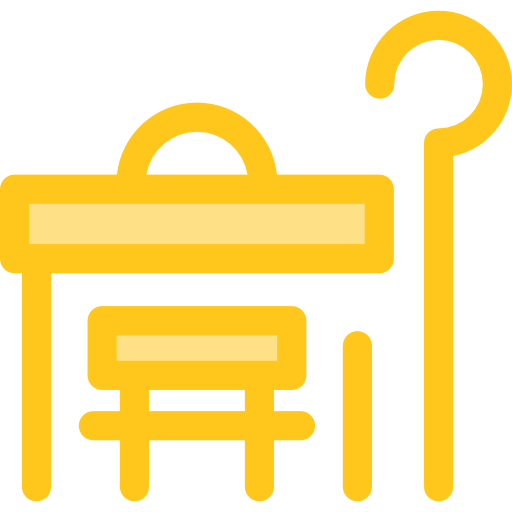 Bus stop icon