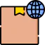 Worldwide shipping icon 64x64