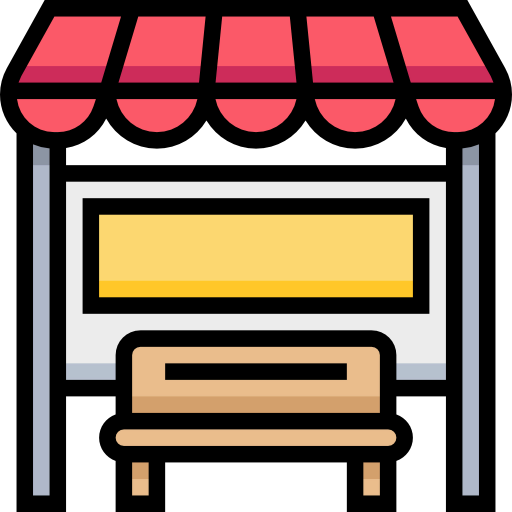 Bus stop icon