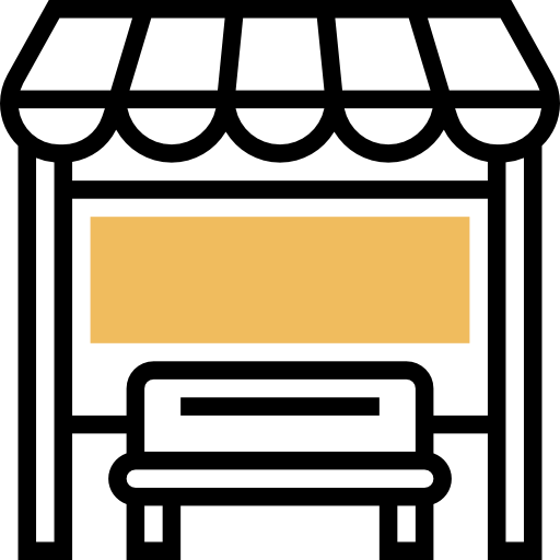 Bus stop icon