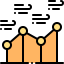 Line chart icon 64x64