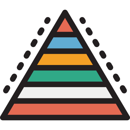 Pyramid chart icon