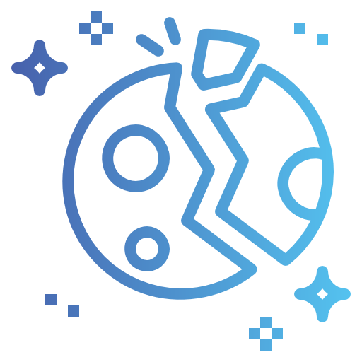 Destroyed planet icon