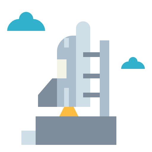 Rocket launch icon