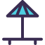 Beach umbrella іконка 64x64