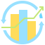 Bar chart icon 64x64