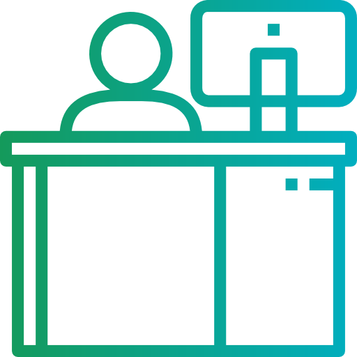 Office worker icon