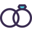 Wedding rings icon 64x64
