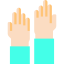 Raising hand icon 64x64