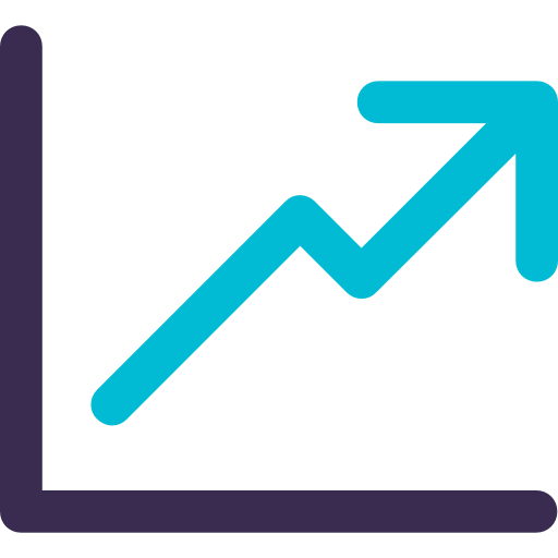 Line chart icon
