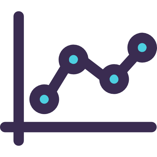 Line chart icon