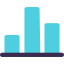 Bar chart icon 64x64