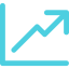 Line chart icon 64x64