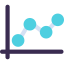 Line chart icon 64x64