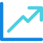 Line chart icon 64x64