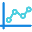 Line chart icon 64x64