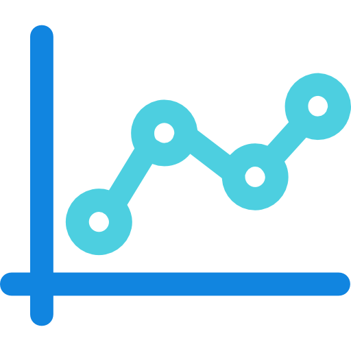 Line chart icon