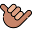 Hang loose hand icon 64x64