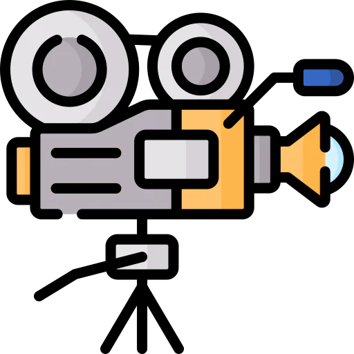 Cinema camera icon
