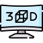 3d television icône 64x64