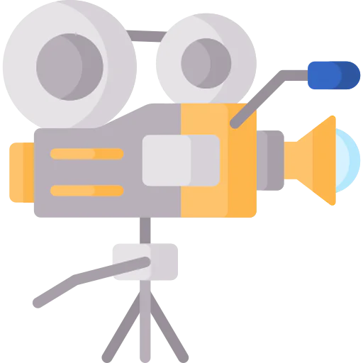 Cinema camera icon