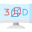 3d television icône 64x64