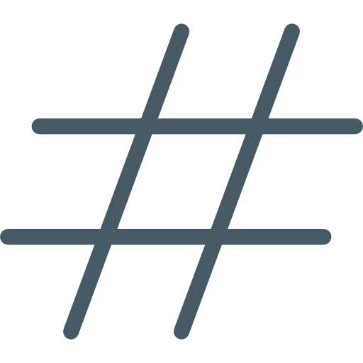 Hashtag icon