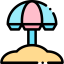 Beach umbrella іконка 64x64