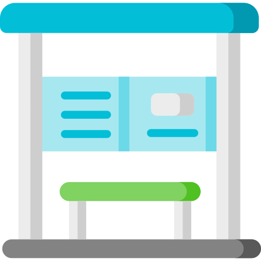 Bus stop icon