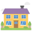 Rural hotel icon 64x64