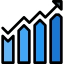 Bar chart icon 64x64