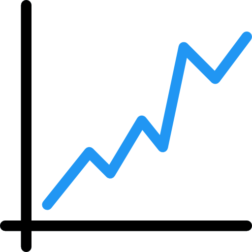 Line chart icon