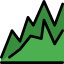 Line chart icon 64x64
