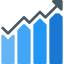 Bar chart icon 64x64