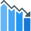 Bar graph icon 64x64