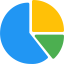 Pie chart icon 64x64