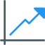 Bar chart icon 64x64