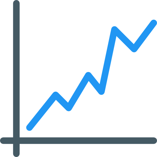 Line chart icon