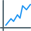 Line chart icon 64x64
