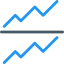 Line chart icon 64x64