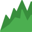 Line chart icon 64x64