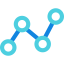 Line chart icon 64x64