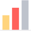 Bar chart icon 64x64