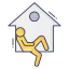 Stay at home アイコン 64x64