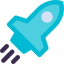 Rocket launch Symbol 64x64