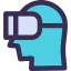 Vr glasses icon 64x64